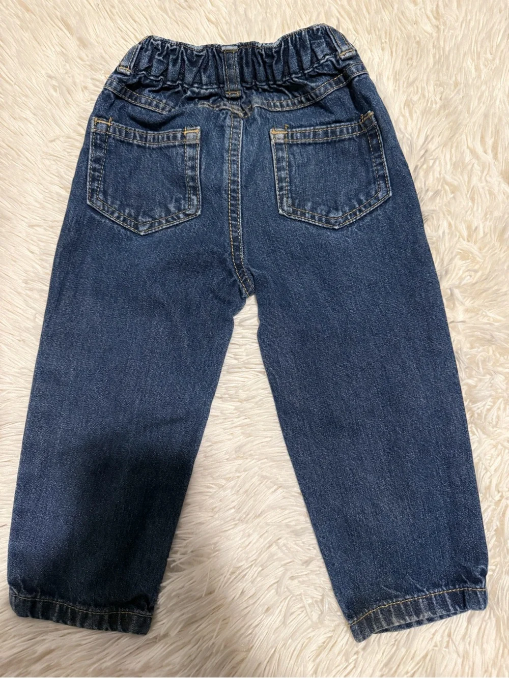 Carter's Blue Elastic-Waist Baby Denim Pants
